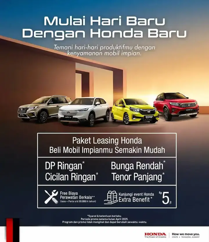 Promo Honda April 2025 Mulai Hari Baru dengan Honda Baru - Honda IDK Medan