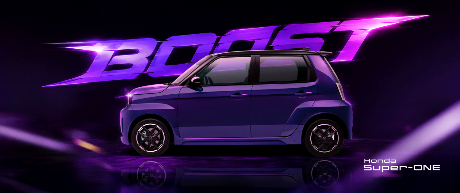 Honda Super-ONE warna ungu - mobil listrik terbaru Honda di Indonesia